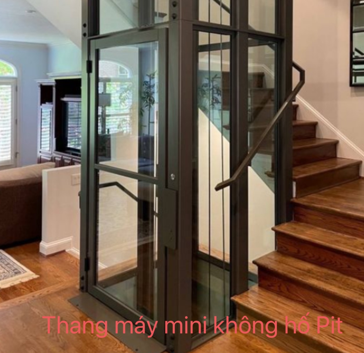 Thang máy tải khách mini không hố Pit